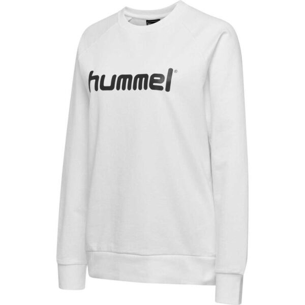 hummel hmlgo cotton logo sweatshirt woman white 203519 9001 gr l