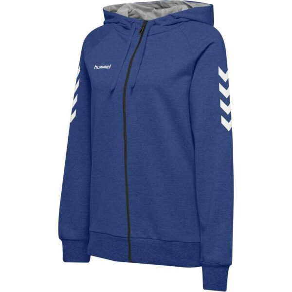 hummel hmlgo cotton zip hoodie woman true blue 204232 7045 gr