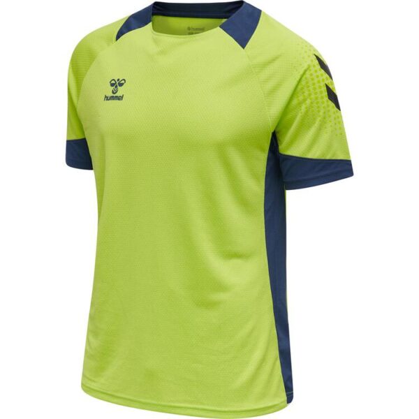 hummel hmllead s s poly jersey 207393 lime punch gr m