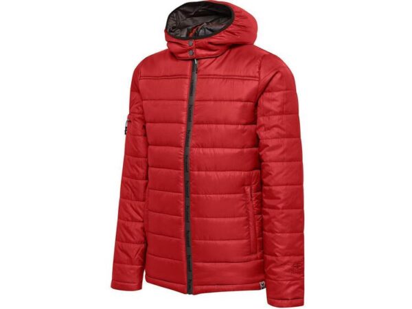 hummel north quilted hood jacket kinder true red 206695 3062 gr 152