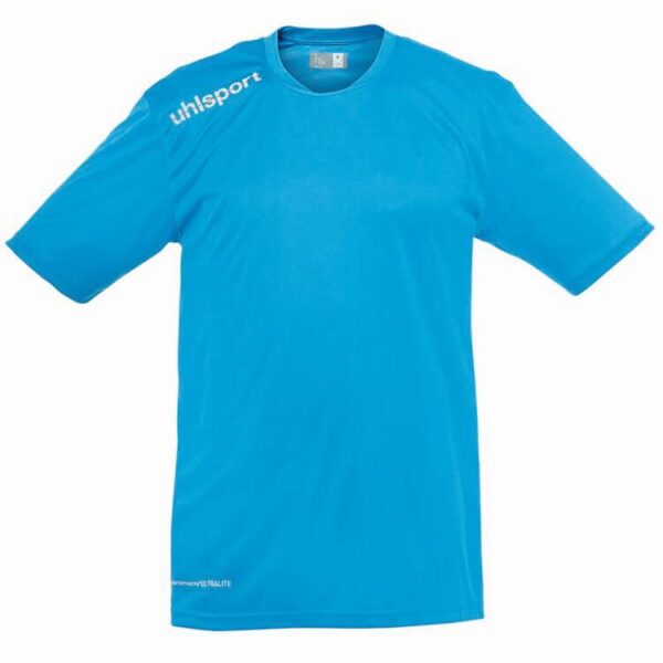 uhlsport essential polyester training t shirt cyan 100210407 gr